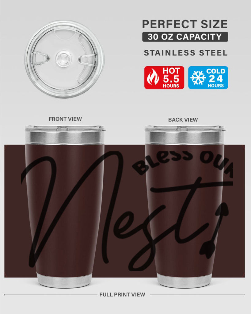 Bless Our Nest55#- spring- Tumbler