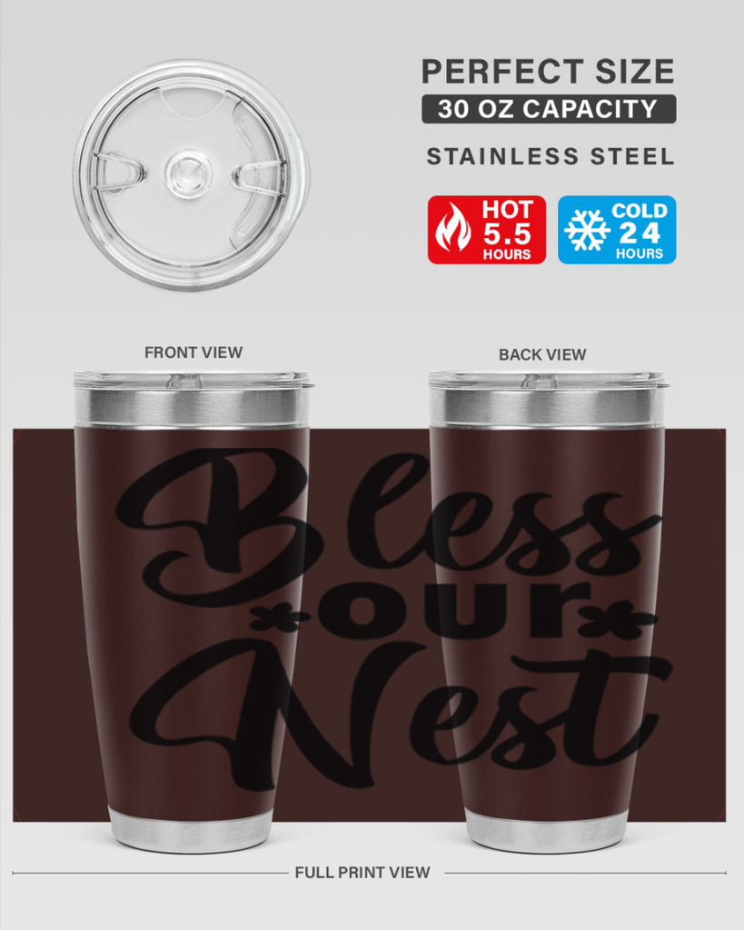 Bless our nest  design 70#- spring- Tumbler