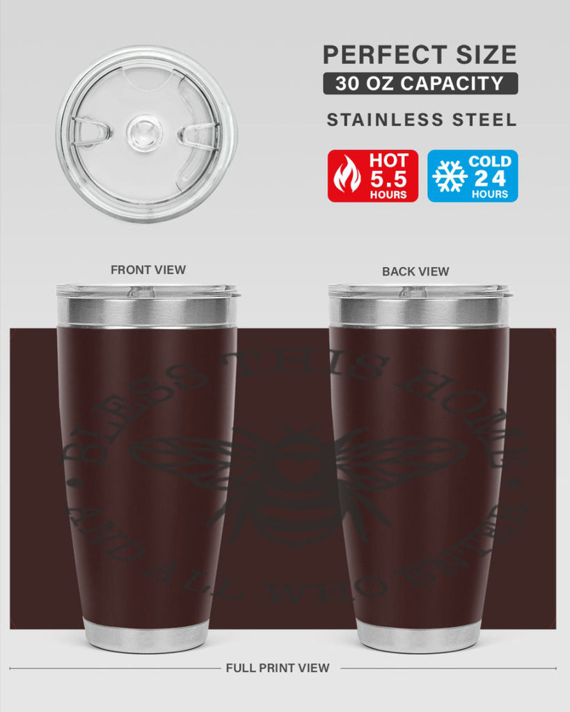 Bless this Home Bee59#- spring- Tumbler