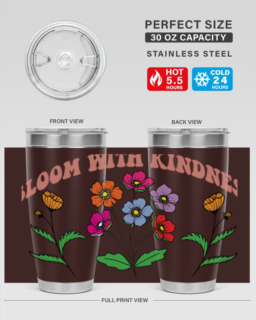 Bloom with Kindness  92#- spring- Tumbler