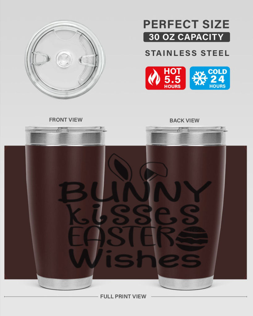 Bunny kisses easter wishes  94#- spring- Tumbler