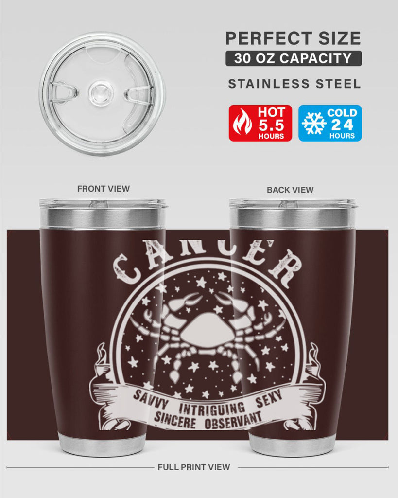 Cancer 14#- zodiac- Tumbler