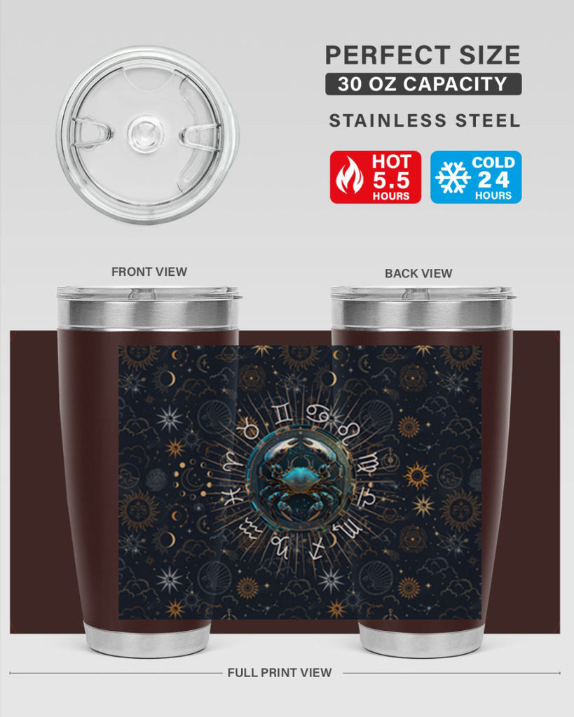 Cancer Straight 146#- zodiac- Tumbler
