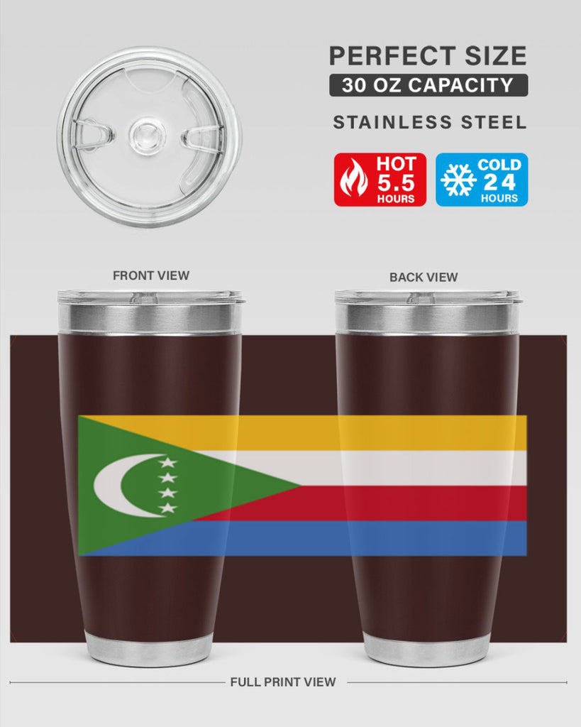 Comoros 160#- world flags- Tumbler