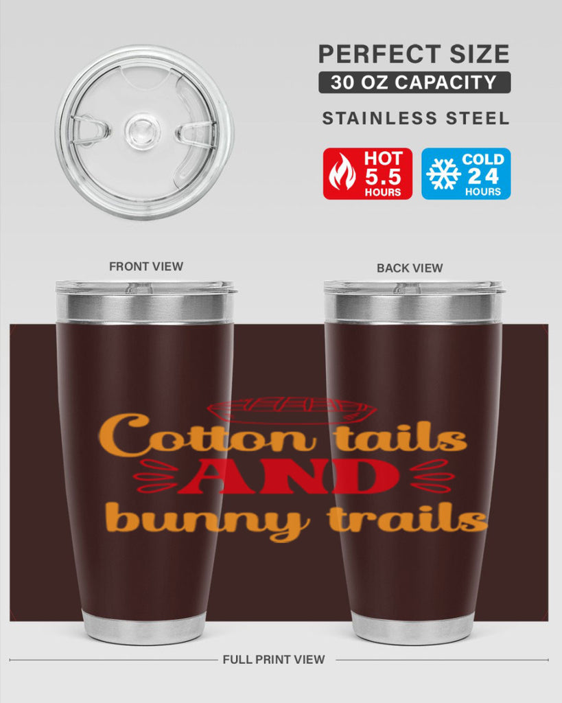 Cotton tails and bunny trails 112#- spring- Tumbler