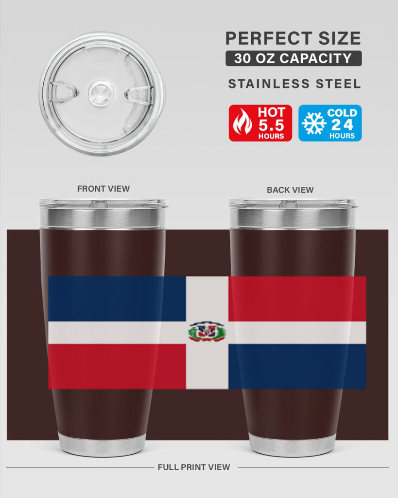 Dominican Republic 148#- world flags- Tumbler