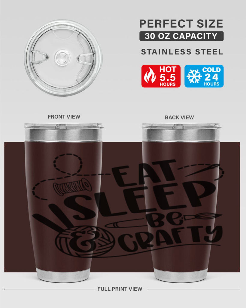 Eat Slepp Be Crafty 28#- crafting- Tumbler