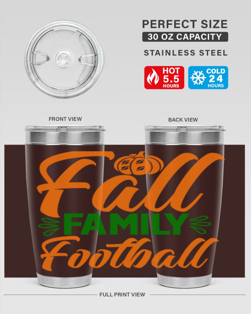 Fall Family Football 98#- fall- Tumbler