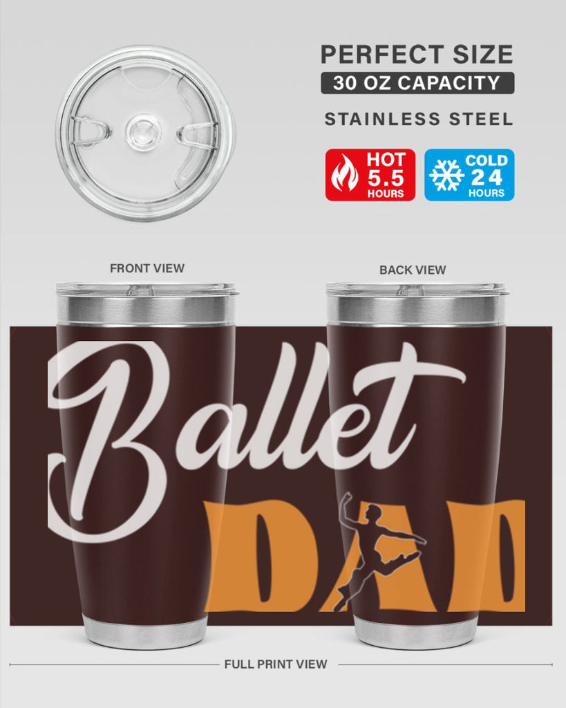 Fitted Dance Dad Ballet SVG Ballet 39#- ballet- Tumbler