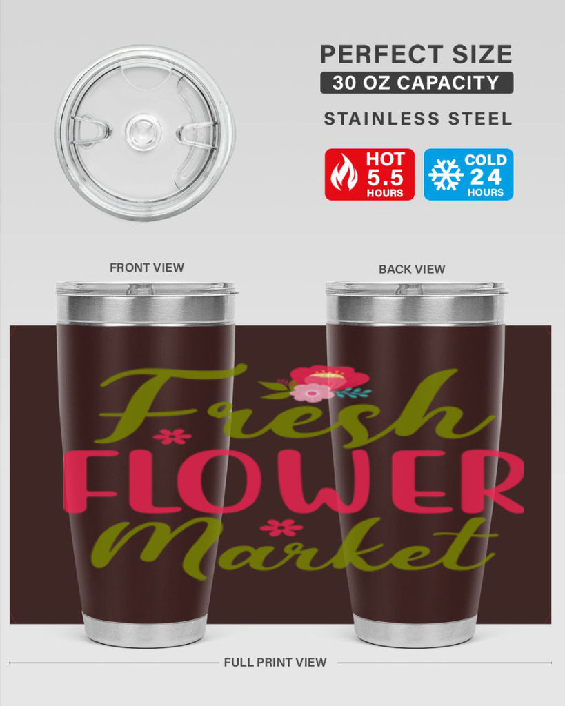Fresh Flower Market 144#- spring- Tumbler