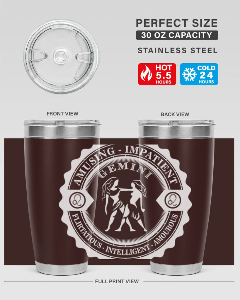 Gemini 12#- zodiac- Tumbler