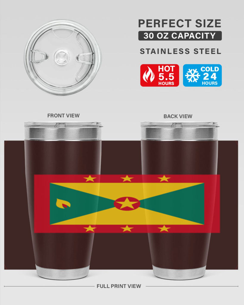 Grenada 130#- world flags- Tumbler