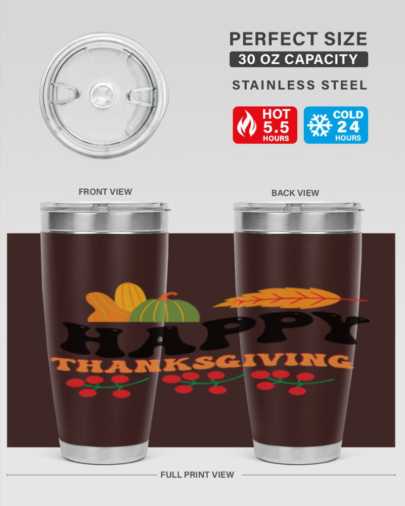 Happy Thanksgiving 251#- fall- Tumbler