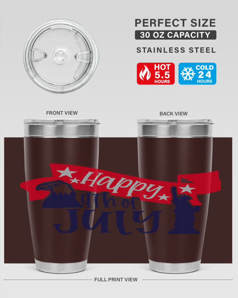 Happy th Of July Style 156#- Fourt Of July- Tumbler