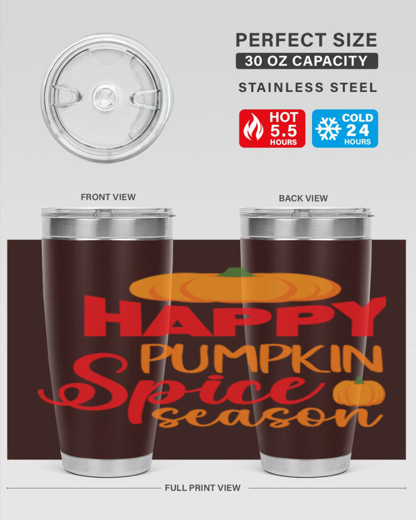 HappyPumpkinSpiceSeason 259#- fall- Tumbler