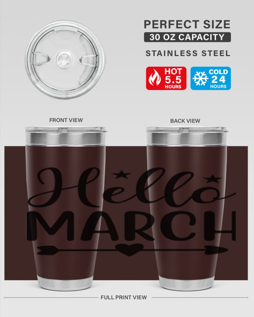 Hello March 184#- spring- Tumbler