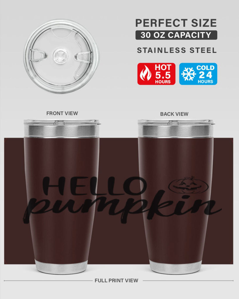 Hello Pumpkin 286#- fall- Tumbler