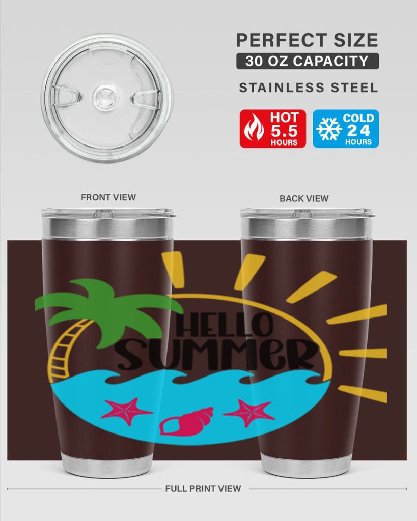 Hello Summer Style 40#- summer- Tumbler