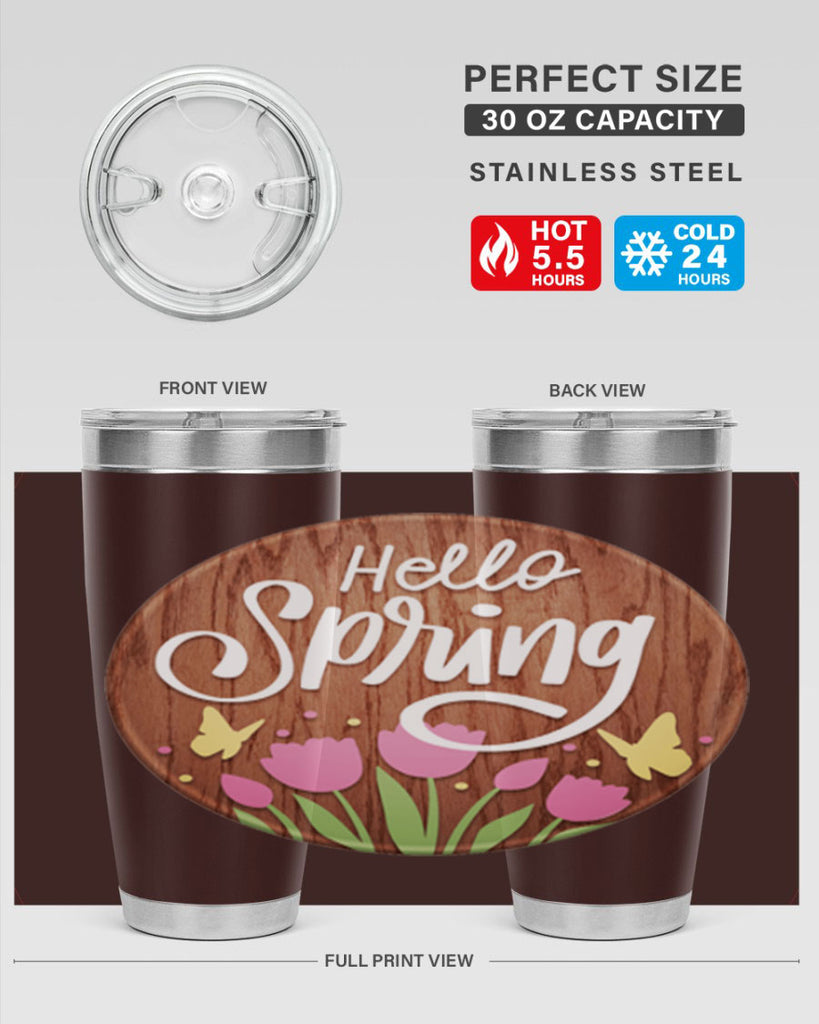 Hello spring Mockup202#- spring- Tumbler