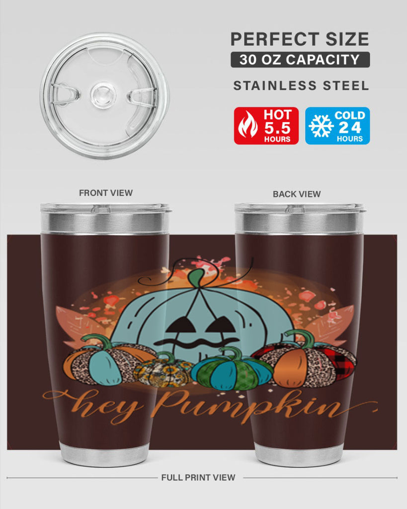 Hey Pumpkin 302#- fall- Tumbler