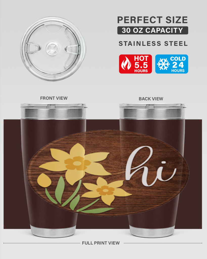 Hi daffodil flower Mockup235#- spring- Tumbler