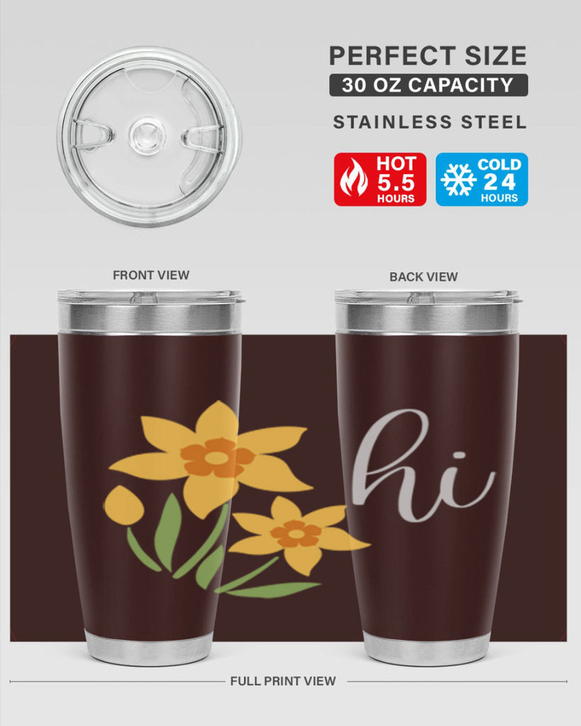 Hi daffodil flower236#- spring- Tumbler