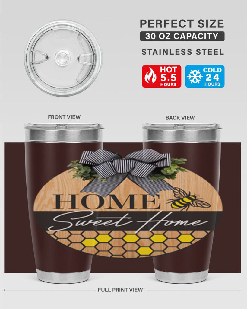 Home Sweet home bee and hive Mockup241#- spring- Tumbler