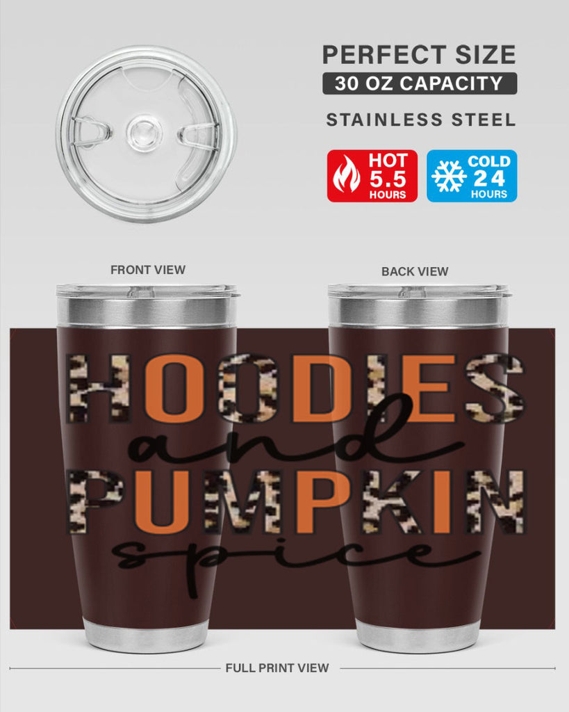 Hoodies and pumpkin spice 317#- fall- Tumbler