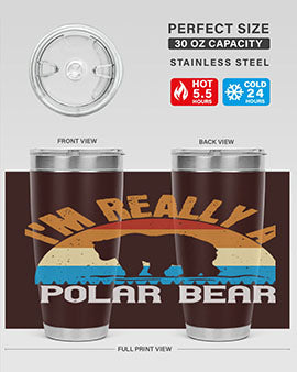 I'm Really A Polar Bear 38#- Bears- Tumbler