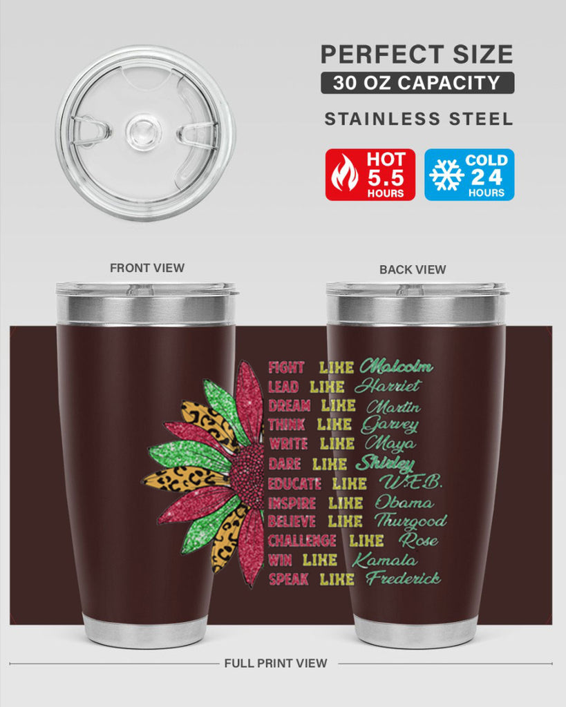 Juneteenth Sunflower Design 17#- Juneteenth- tumbler