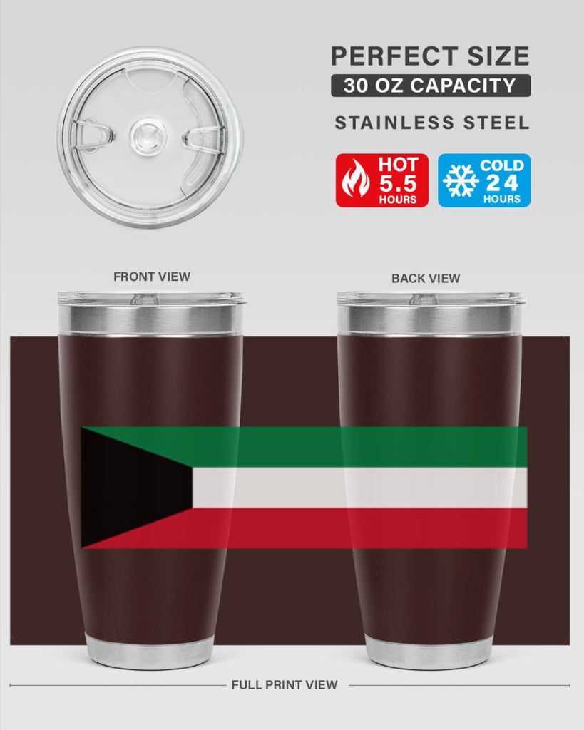 Kuwait 107#- world flags- Tumbler