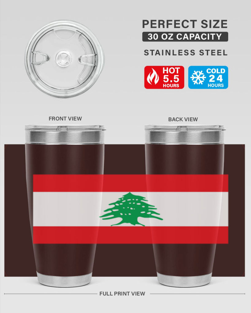 Lebanon 103#- world flags- Tumbler