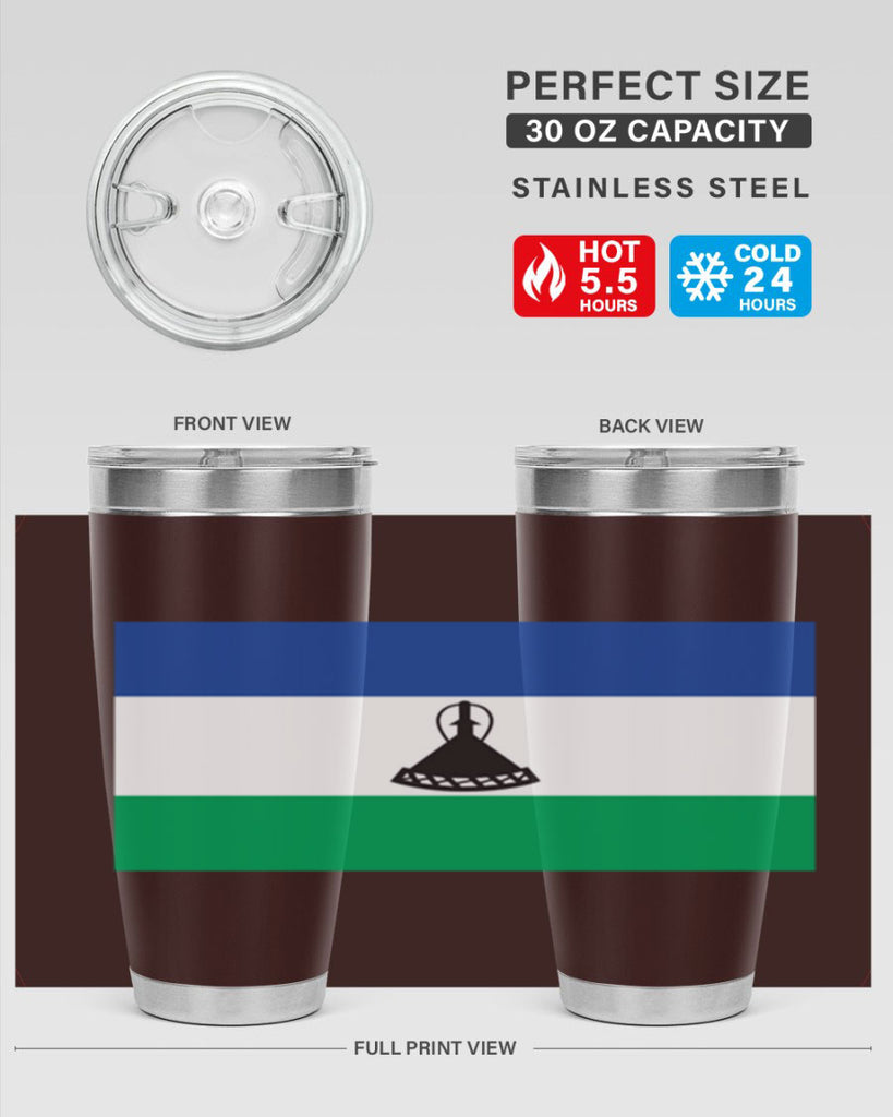 Lesotho 102#- world flags- Tumbler