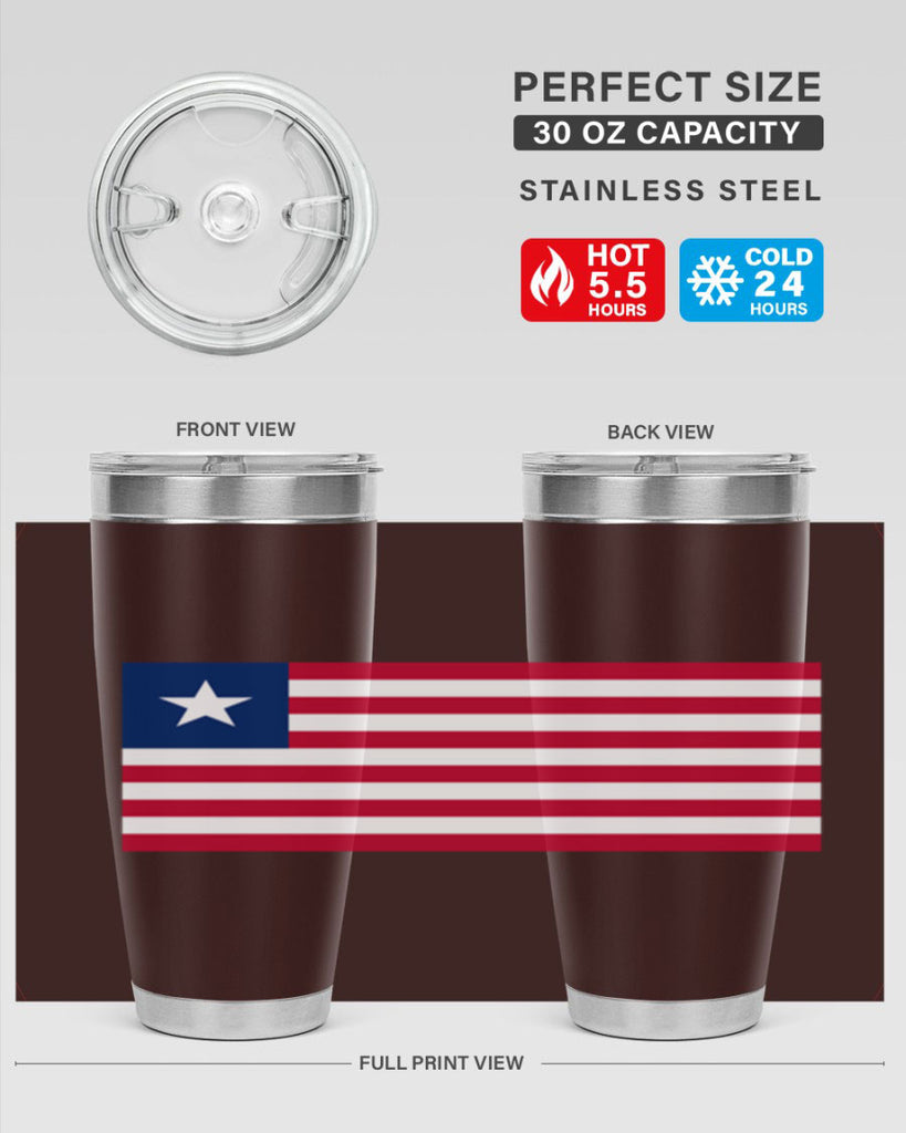 Liberia 101#- world flags- Tumbler