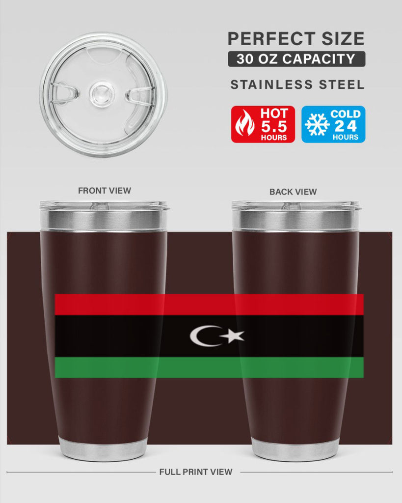 Libya 100#- world flags- Tumbler