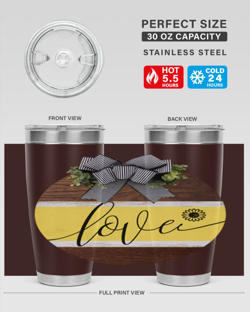 Love and daisy Mockup326#- spring- Tumbler