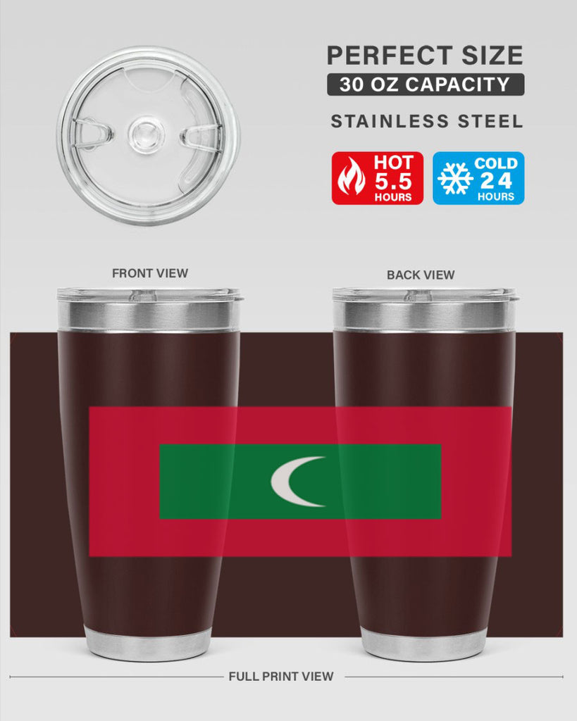 Maldives 93#- world flags- Tumbler
