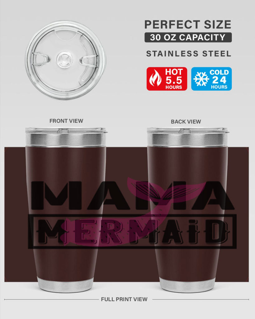 Mama mermaid 317#- mermaid- Tumbler