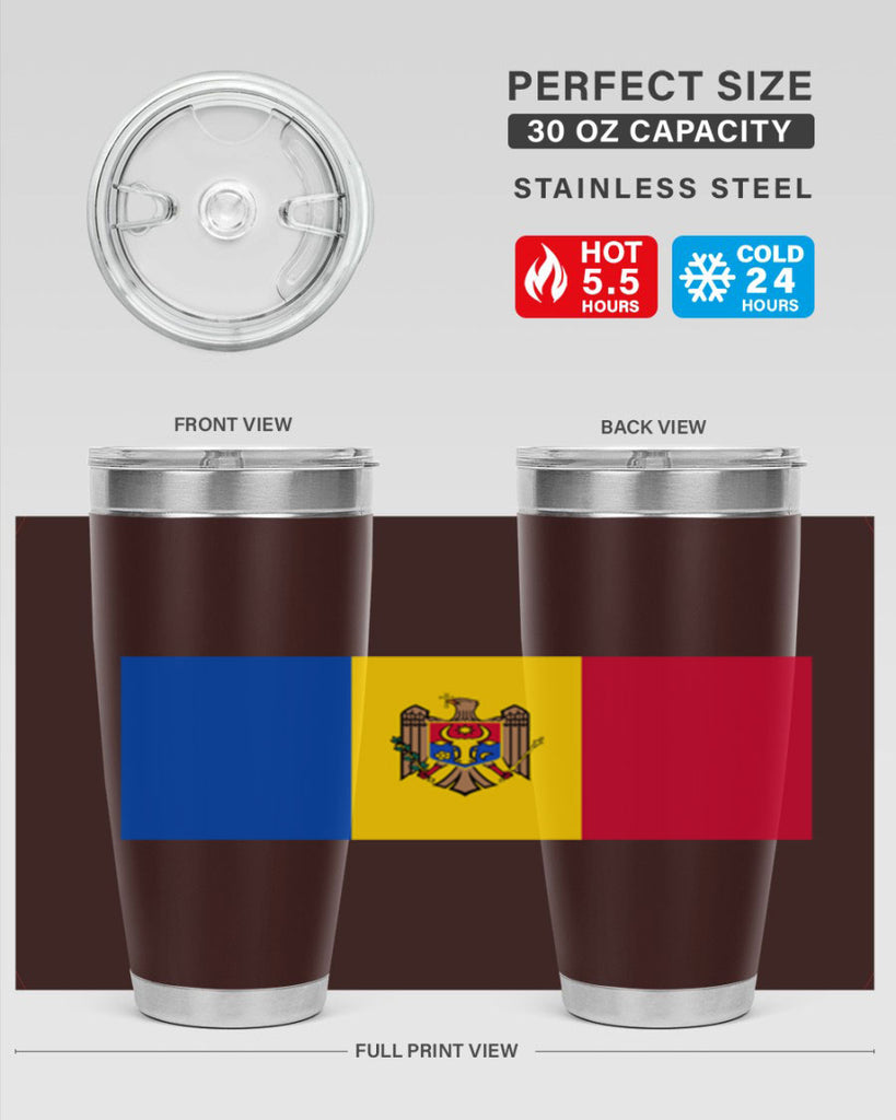Moldova 85#- world flags- Tumbler