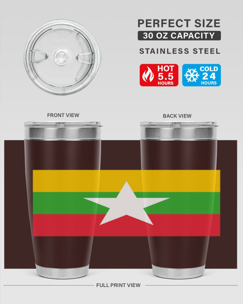 Myanmar 79#- world flags- Tumbler