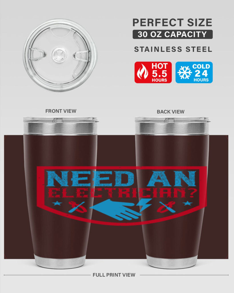 Need an electrician Style 23#- electrician- tumbler