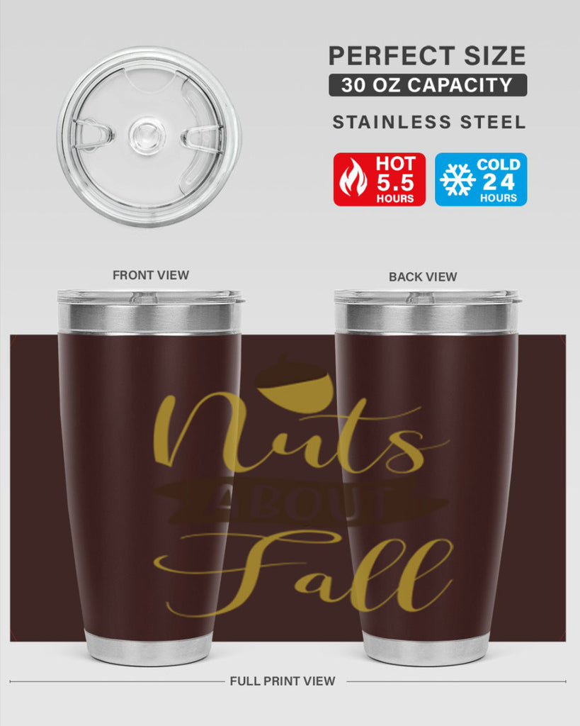 Nuts About Fall 442#- fall- Tumbler