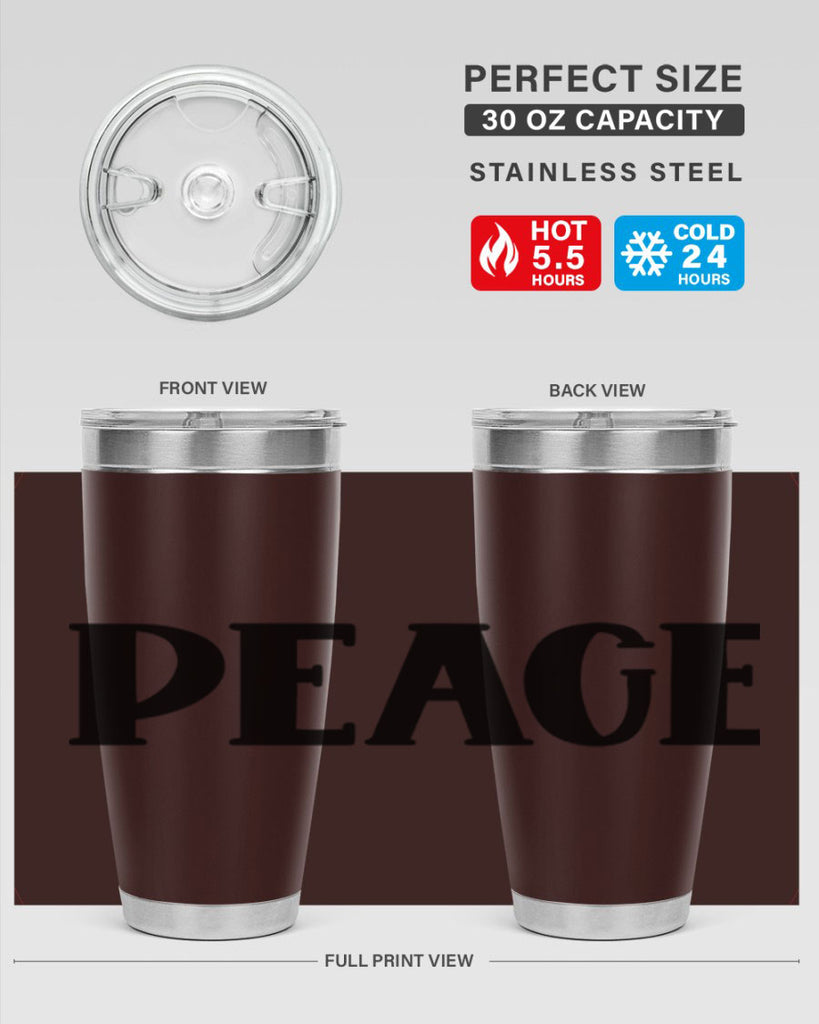Peace Style 40#- St Patricks Day- Tumbler