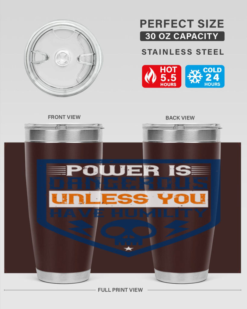 Power is dangerous unless you have humility Style 19#- electrician- tumbler