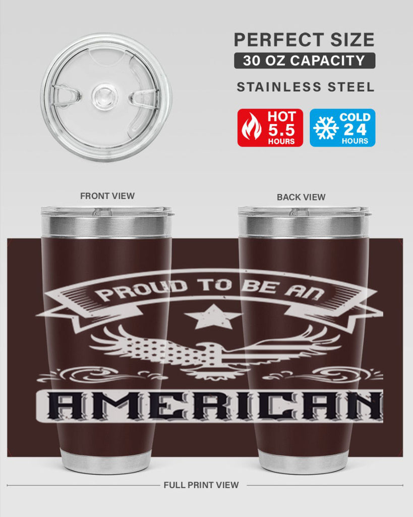 Proud to be an American Style 189#- Fourt Of July- Tumbler