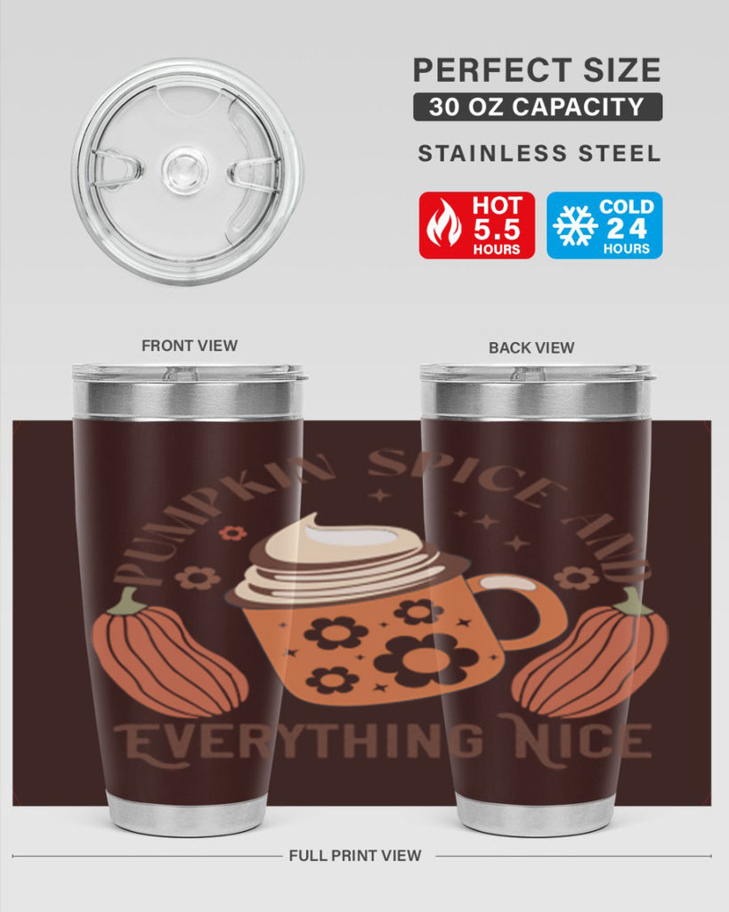 Pumpkin Spice And Everything Nice 539#- fall- Tumbler