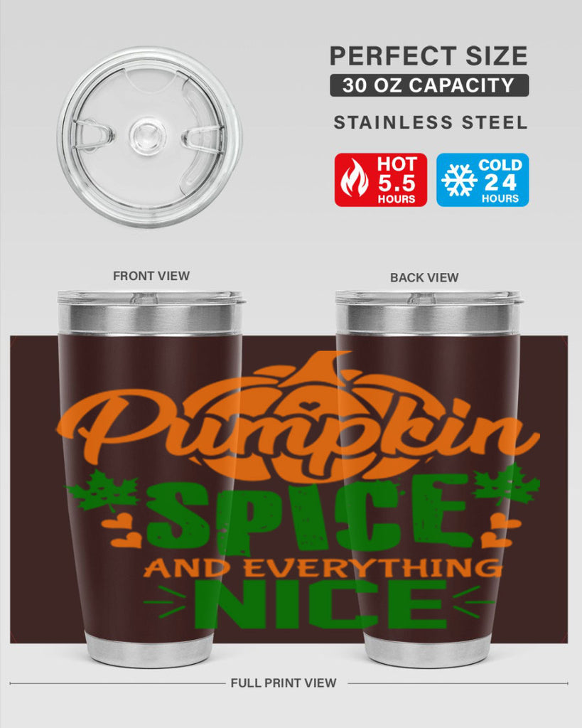 Pumpkin Spice and Everything Nice 538#- fall- Tumbler