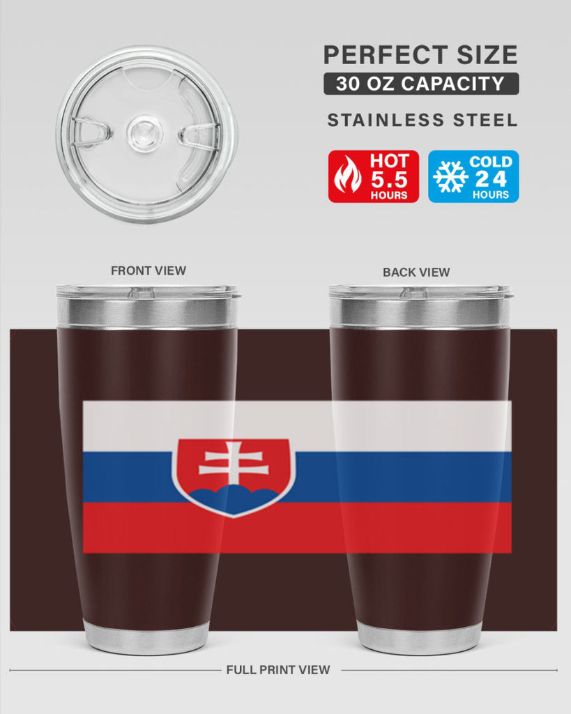 Slovakia 40#- world flags- Tumbler