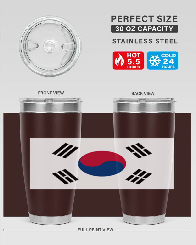 South Korea 35#- world flags- Tumbler