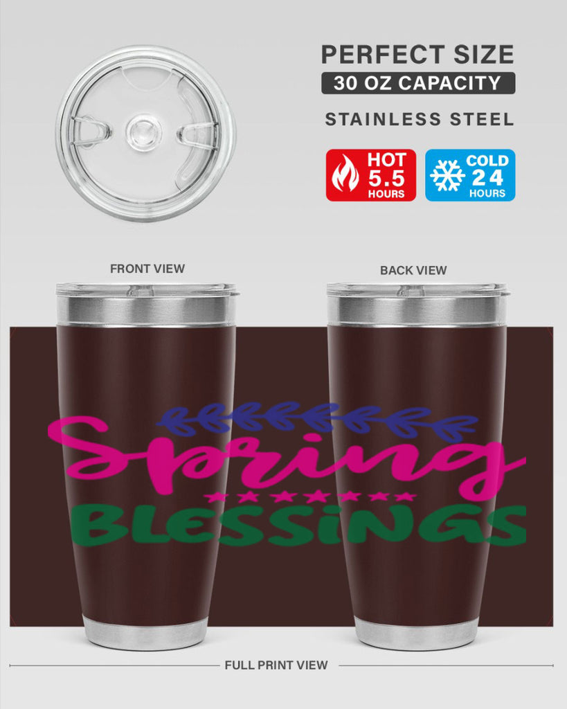 Spring Blessings 419#- spring- Tumbler